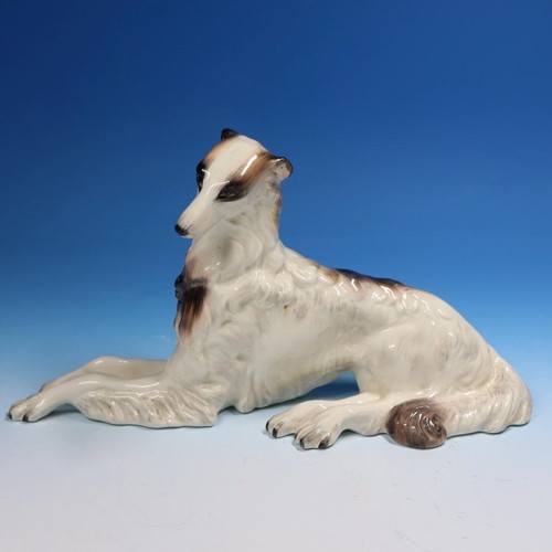 Wedgwood porcelain borzoi - porcelain,