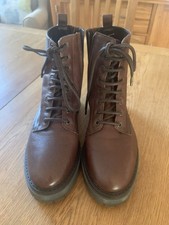 Women's Leather Ankle Boots M&S Size 5.5