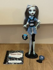 Monster High Frankie Stein Schools Out Doll With Bag, Laptop And Including Stand