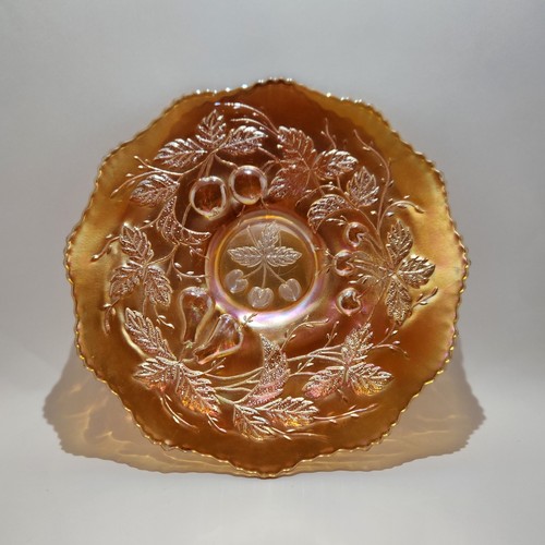 Fenton carnival glass three - carnival,