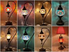 Turkish Moroccan Lamp Tiffany Glass Colourful Desk Table Lamp - UK Certified