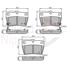 Brake pads set for toyota - brake,