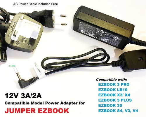 Ezbook laptop charger 12v 3a - 12v,