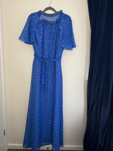 1970s chiffon maxi dress