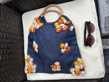 Autumn Handbag Beautiful With Wooden Handles