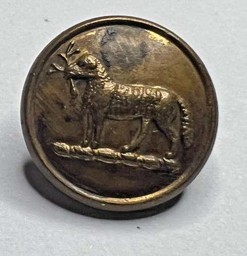 Antique livery button dog - antique,