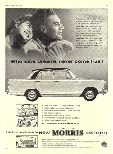 Original 1959 advert morris - advert,