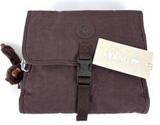 Kipling 'Flax' Hanging Toiletry/Cosmetic Bag - Raisin Purple - New With Tags
