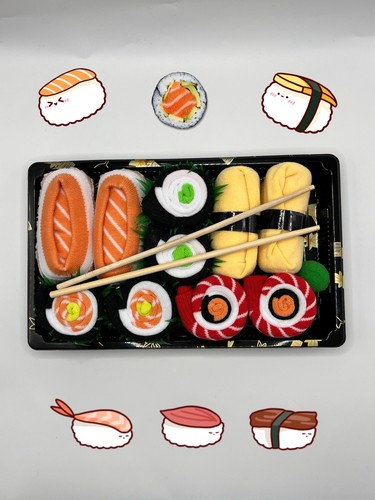 Sushi socks gift - socks, bento