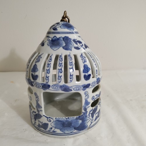 Vintage blue white porcelain - &,