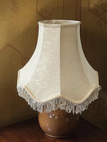 Vintage lampshade cream - lampshade,