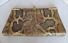 JANE SHILTON SNAKESKIN SHOULDER/CLUTCH BAG