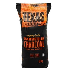 Texas Club Premium Restaurant Grade Hardwood Lumpwood Charcoal BBQ Barbecue 10kg