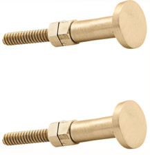 Round Brass Knobs – Set of 2