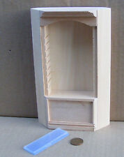 Dolls House Natural Finish Deluxe Corner Shelf 1:12 Scale Furniture 125 tumdee