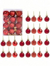 24x Red Christmas Ball