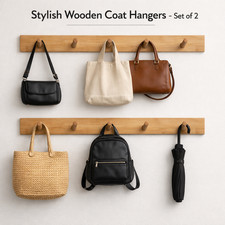 Bamboo Coat Rack Wall Mounted
