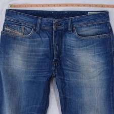 Mens Diesel KURREN 008KK Straight Blue Jeans W32 L32