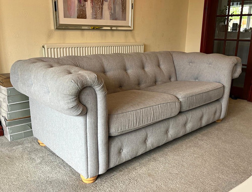 Dfs belair grey chesterfield - belair,