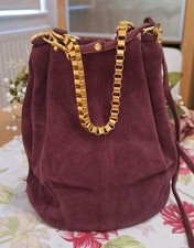 Topshop burgundy real suede