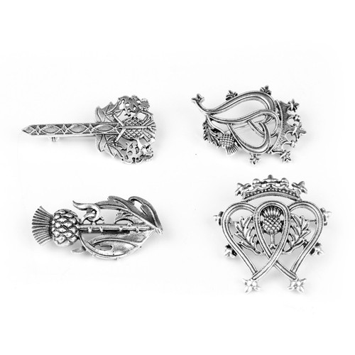 Scottish thistle brooch pin - brooch,