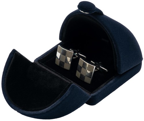 Soft velvet small cufflink - soft,