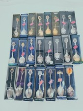 Exquisite Silver Plated Collectable Souvenir Spoons X 23 - RB24