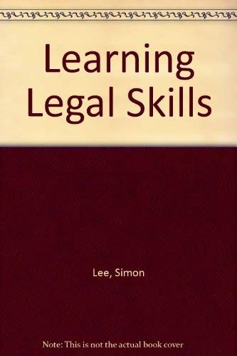 Learning legal skills lee - learning, skills,