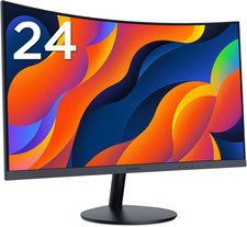 24 Inch Curved Computer Monitor- Full HD 1080P 100Hz Gaming Monitor 1500R LED HD
