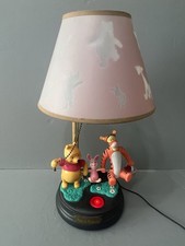 Vintage Winnie the Pooh & Friends Musical Lamp Animated– Needs Bulb & Adapter