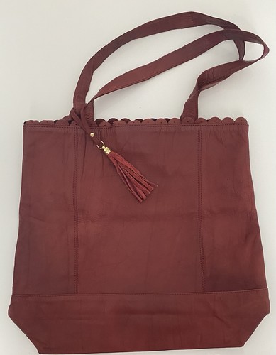 Topshop brown washed leather - topshop,