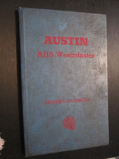 AUSTIN A110 Westminster, Driver's Handbook (HB)