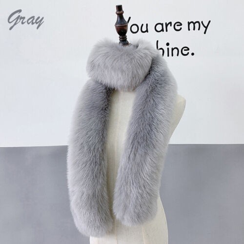 Womens faux fox fur scarf - womens,