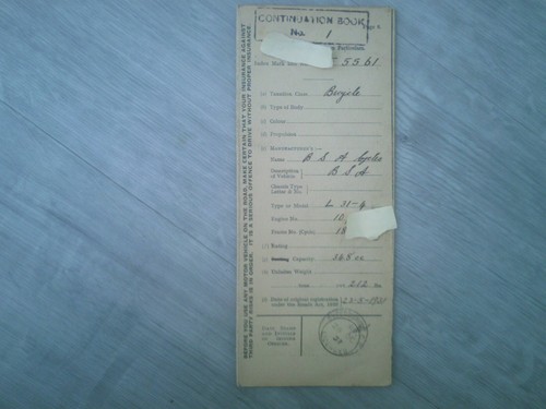 Bsa 348cc 1931 memorabilia - 348cc,