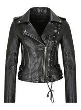 Ladies Biker Jacket Side Laced