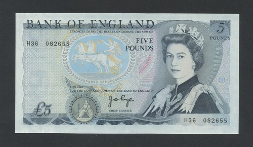 Bank england note 1971 - £5,
