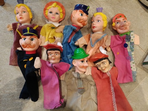 Vintage punch judy - &, rubber