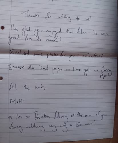 Original handwritten letter - original,
