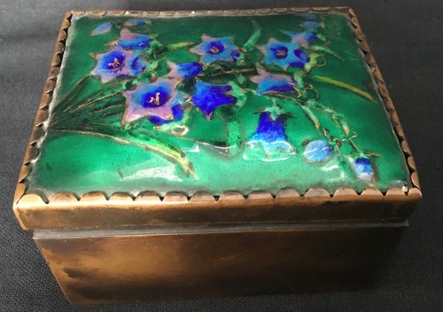 Vintage french enamel box - vintage,