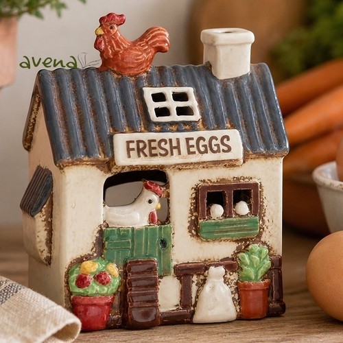 Fresh eggs village pottery - village,
