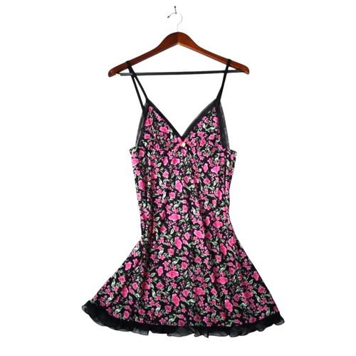 Pink and black floral jessica - black,