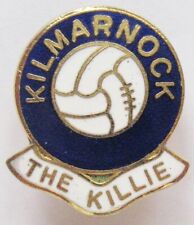 KILMARNOCK - Superb Vintage Gomm Ball Enamel Football Pin Badge THE KILLIE