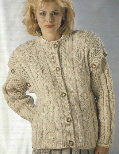 Ladies knitting pattern aran - knitting,