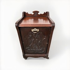 Vintage Wooden Fireside Log coal Scuttle Box