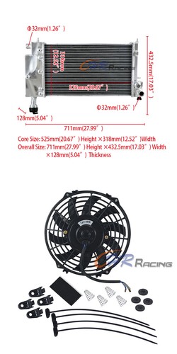 Aluminum radiator fans for - +,