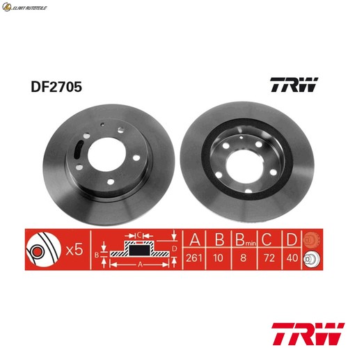 Brake discs df2705 - brake,