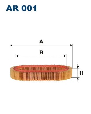 Air filter fits - 4000, b2