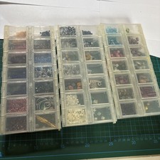 BEAD ORGANISER BOXES X3 - SEED BEADS - JEWELLERY MAKING - BEAD STORAGE LOCK #36B