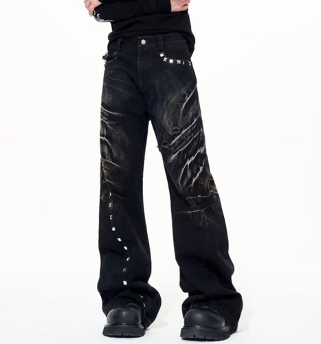 Men black denim cotton - men's,