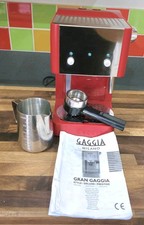Gaggia Gran Gaggia Deluxe  Coffee Machine, Red
